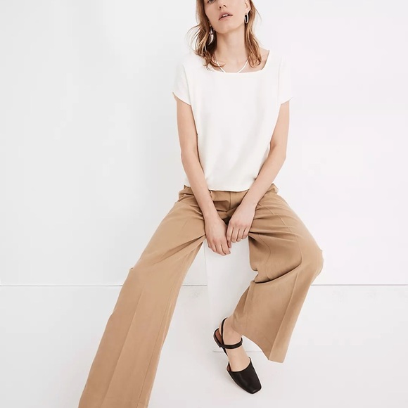 Madewell Ottoman Jaquard Square Neck Top - Picture 13 of 13